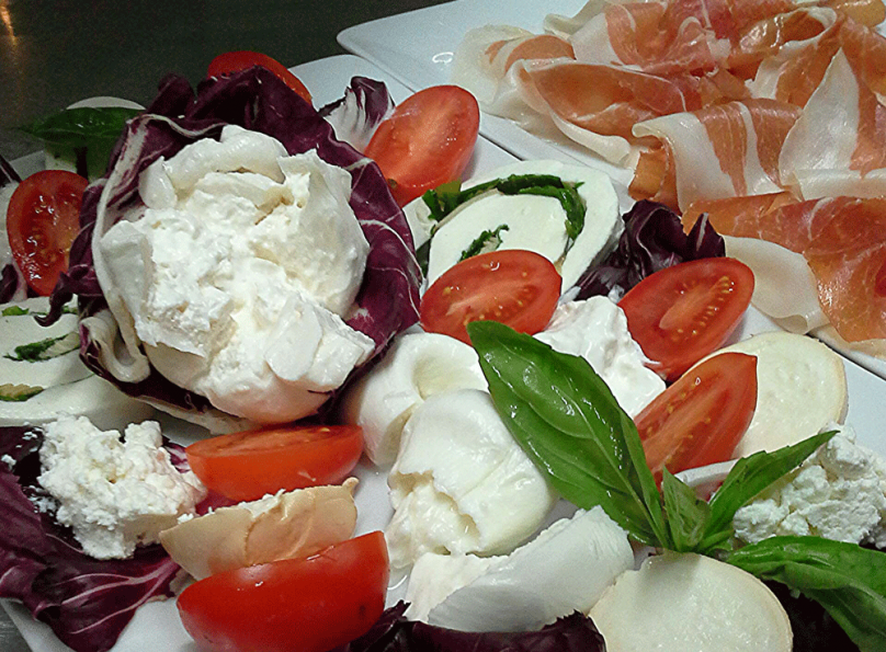 Misto de mozzarella et culatello